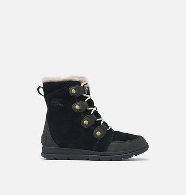 Sorel Explorer Joan Boots UK - Womens Winter Boots Black (UK2865139)